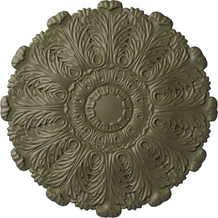 Ekena Millwork Durham Ceiling Medallion (Fits Canopies up to 4 1/4"), Hand-Painted Spartan Stone, 31"OD x 1 1/2"P CM31DUSSF